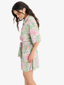 1 Real Yesterday - Vestido Mini para Mujer Verde ERJWD03896 Roxy