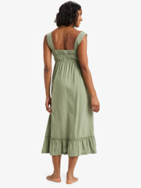 6 Paradise Winds - Robe midi fluide avec corsage pour Femme Vert ERJWD03916 Roxy