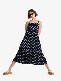 3 Sunrise Coastline Printed - Vestido com tiras para Mulher Preto ERJWD03938 Roxy