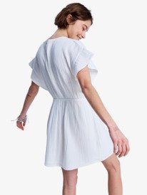 4 Bright Mornings Mini - Vestido mini cruzado para Mulher Branco ERJWD03968 Roxy