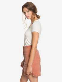 1 Warning Sign - Buttoned Corduroy Skirt for Women Orange ERJWK03090 Roxy