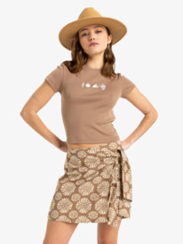 2 Summer Cocktail - Mini Skirt for Women Brown ERJWK03176 Roxy