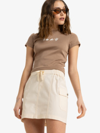 0 Surfing Horizon - Minifalda para Mujer Beige ERJWK03177 Roxy