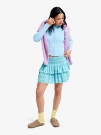 3 Tuesdays Mini - Ruffle Skirt for Women Blue ERJWK03194 Roxy
