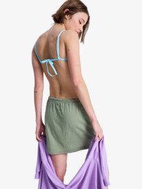 3 Over The Waves Mini - Saia el&aacute;stica para Mulher Verde ERJWK03195 Roxy