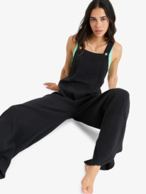 7 Easy Isle - Mono con pernera ancha para Mujer Negro ERJWO03020 Roxy