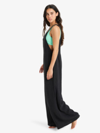 1 Easy Isle - Mono con pernera ancha para Mujer Negro ERJWO03020 Roxy
