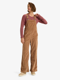 2 Trailblazer Overall - Cotton Corduroy Dungarees for Women Brown ERJWO03022 Roxy