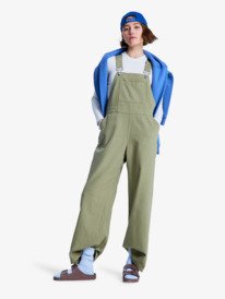 0 Trail Blazer Twill - Salopette en serg&eacute; pour Femme Vert ERJWO03027 Roxy