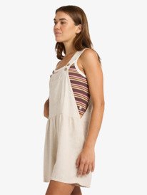 5 Easy Isle Mini - Dungaree Shorts for Women Yellow ERJWO03029 Roxy