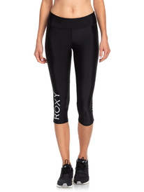 0 Brave For You - Legging Técnico Capri para Mujer Negro ERJWP03024 Roxy