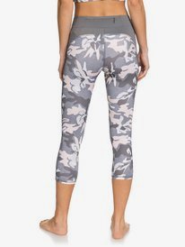 3 Take Me To The Beach - Legging de sport corsaire UPF 50 pour Femme Gris ERJWP03029 Roxy