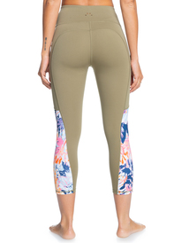 3 Runway Circle - Technical Capri Leggings for Women  ERJWP03036 Roxy