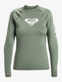 5 Whole Hearted - Long Sleeve Rash Vest for Women Green ERJWR03547 Roxy