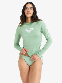 0 Whole Hearted - Licra de Manga Larga con Protección Solar UPF 50 para Mujer Verde ERJWR03547 Roxy