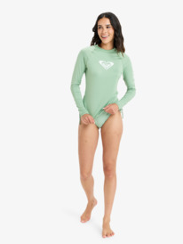 2 Whole Hearted - Langärmliger Rashguard mit UPF 50 für Frauen Grün ERJWR03547 Roxy