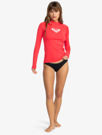 4 Whole Hearted - Lang&auml;rmliger Rashguard f&uuml;r Frauen Rot ERJWR03547 Roxy
