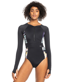 0 ROXY Active - Long Sleeve One-Piece Rashguard for Women  ERJWR03594 Roxy