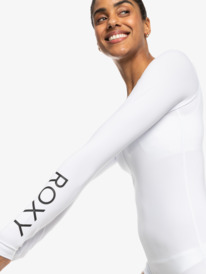 1 New Essentials - Lycra manches longues zippé pour Femme Blanc ERJWR03696 Roxy