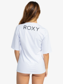 3 New Enjoy Waves - Short Sleeve UPF 50 Surf T-Shirt for Women White ERJWR03702 Roxy