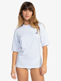 0 New Enjoy Waves - Camiseta de Surf de Manga Corta con Protección Solar UPF 50 para Mujer Blanco ERJWR03702 Roxy