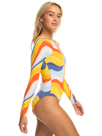 1 Palm Cruz - Long Sleeve One-Piece Swimsuit for Women  ERJWR03709 Roxy