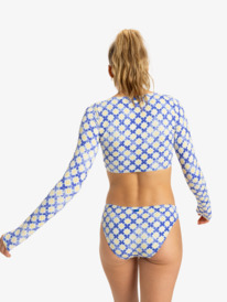 6 Artsy Tile - Korte Surf Top met Lange Mouw voor Dames Purple ERJWR03836 Roxy