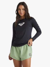 0 Essentials - UPF 50 Surf T-Shirt met Lange Mouw voor Dames Black ERJWR03863 Roxy