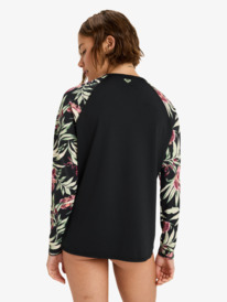 3 Basic Mix - Long Sleeve Rash Vest for Women Black ERJWR03872 Roxy