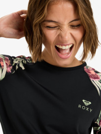 4 Basic Mix - Long Sleeve Rash Vest for Women Black ERJWR03872 Roxy