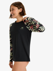 1 Basic Mix - Long Sleeve Rash Vest for Women Black ERJWR03872 Roxy