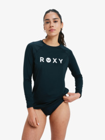 0 Essentials - Rash Vest met Lange Mouw voor Dames Black ERJWR03878 Roxy