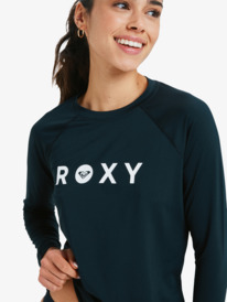 3 Essentials - Rash Vest met Lange Mouw voor Dames Black ERJWR03878 Roxy