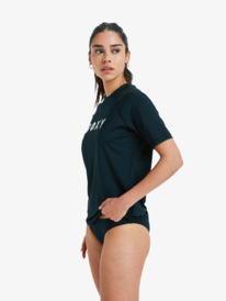 2 Essential - Short Sleeve Rash Vest for Women Black ERJWR03879 Roxy