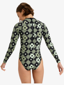 3 Roxy Pro The Overhead - Active Long Sleeve Back Zip One-Piece for Women Black ERJWR03880 Roxy
