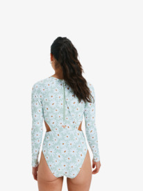 4 Dream Floral - Long Sleeve One-Piece Swimsuit for Women Green ERJWR03888 Roxy