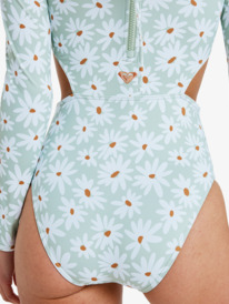 2 Dream Floral - Long Sleeve One-Piece Swimsuit for Women Green ERJWR03888 Roxy