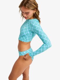 1 The Beach Babe - Lycra manches longues cropped pour Femme Vert ERJWR03902 Roxy