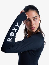 2 Essentials - Maillot de bain une pièce à manches longues avec zip dos pour Femme Noir ERJWR03906 Roxy