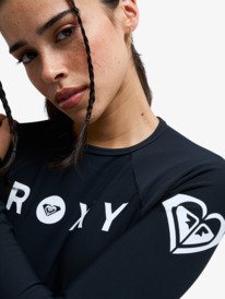 1 Essentials Heater - Eendelig Badpak met Lange Mouw voor Dames Black ERJWR03917 Roxy