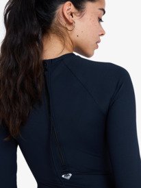 3 Beach Essential - Long Sleeve One-Piece Swimsuit for Women Black ERJWR03935 Roxy
