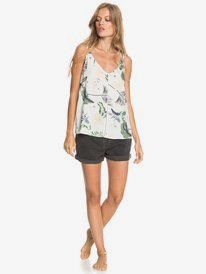 3 Got To Be Real - Riemchen-Top für Frauen Weiss ERJWT03462 Roxy