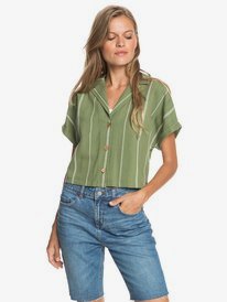 0 Winter Catcher - Camisa de manga curta para Mulher Verde ERJWT03472 Roxy