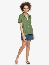 4 Remind To Forget - Short Sleeve Shirt for Women Green ERJWT03488 Roxy