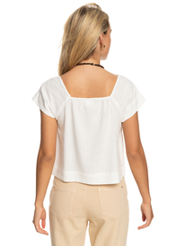 4 Ocean Amor - Top de manga curta para Mulher Branco ERJWT03569 Roxy