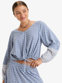 0 Nomadic Mood - Blusa fluida para Mujer Blanco ERJWT03636 Roxy