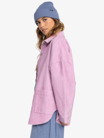 7 Kick Back - Corduroy Shacket for Women Purple ERJWT03642 Roxy