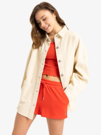 0 Kick Back - Long Sleeves Shirt Jacket for Women Beige ERJWT03673 Roxy