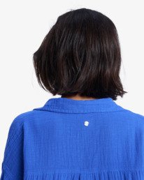 5 Morning Time - Camisa de manga comprida oversized para Mulher Roxo ERJWT03674 Roxy