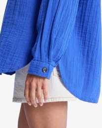 2 Morning Time - Camisa de manga comprida oversized para Mulher Roxo ERJWT03674 Roxy